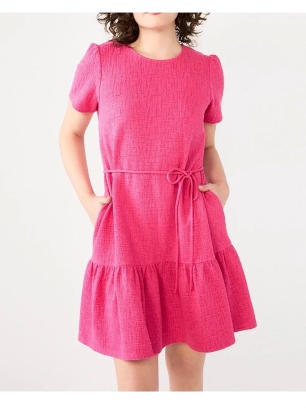 Draper James Pink Textured Dress Women’s Large